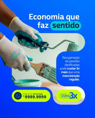 Pintura Economia que Faz Sentido Pintor PSD Editável