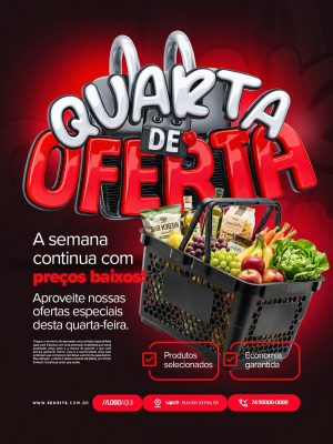 Quarta de Oferta A Semana Continua Com Preços Baixos PSD Editável