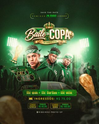 Baile da Copa Social Media Feed PSD Editável