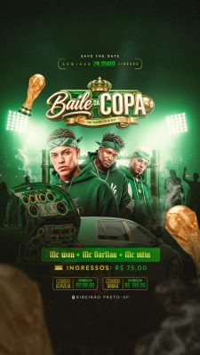 Baile da Copa Social Media Story PSD Editável