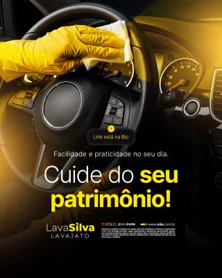 Lavador de Carros Cuide do Seu Patrimônio PSD Editável