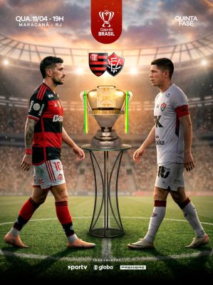 Copa do Brasil Quarta 11/04, 19h Maracanã RJ PSD Editável