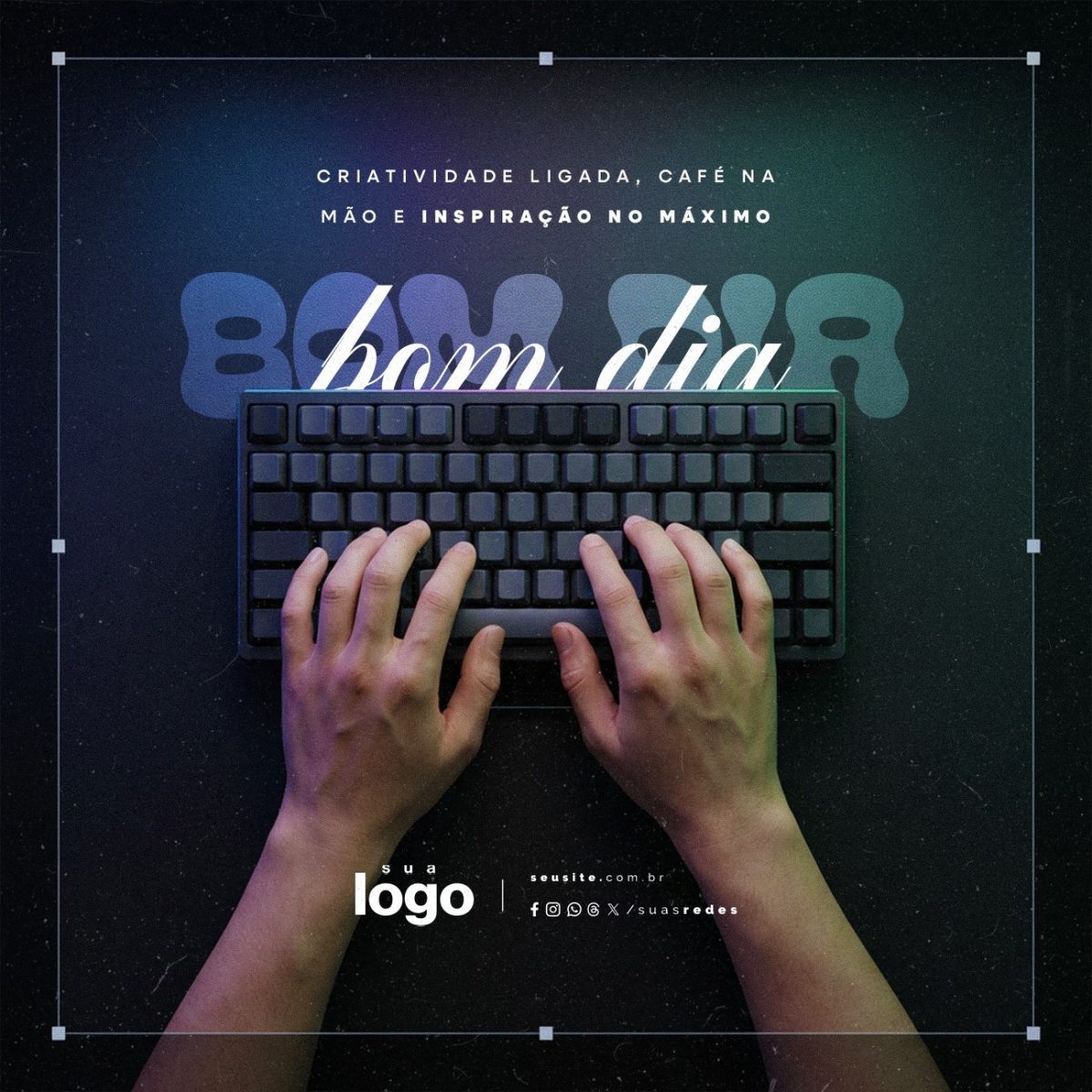 Bom dia Designer Criatividade Ligada PSD Editável