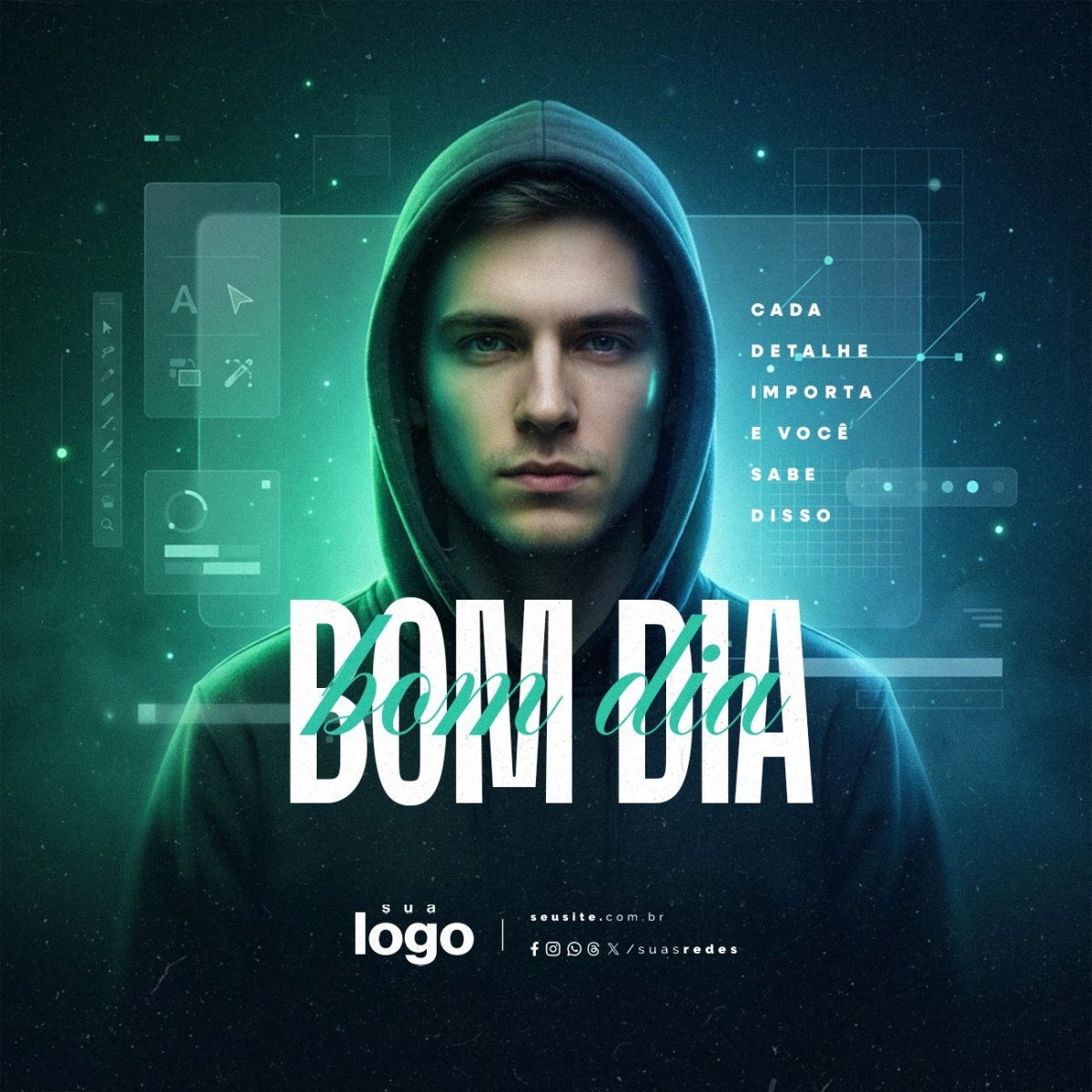 Bom dia Designer Cada Detalhe Importa PSD Editável