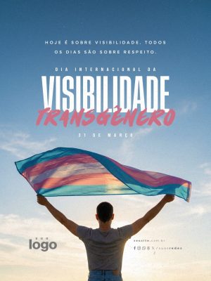 Dia Internacional da Visibilidade Transgênero 31 de Março PSD Editável
