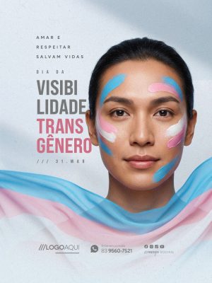 Dia Internacional da Visibilidade Transgênero 31 de Março PSD Editável