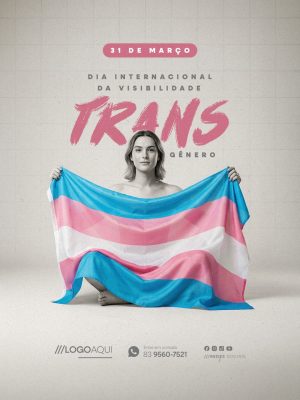 Dia Internacional da Visibilidade Transgênero 31 de Março PSD Editável