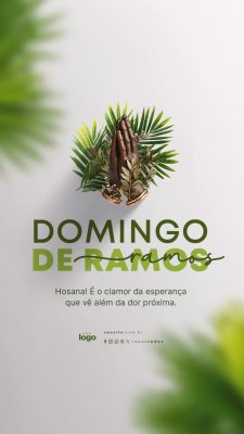 Story Domingo de Ramos 29 de Março O Clamor da Esperança PSD Editável