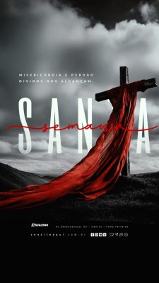 Story Semana Santa Misericórdia e Perdão Divinos nos Alcançam PSD Editável