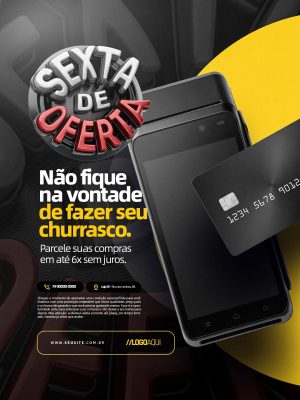 Sexta de Oferta Não Fique Na Vontade de Fazer Seu Churrasco PSD Editável