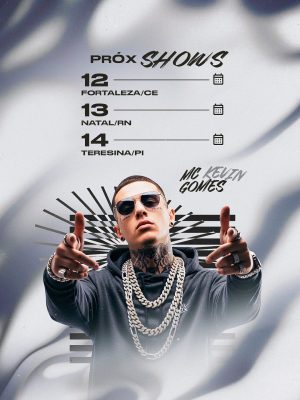 Flyer Agenda de Shows Mc Kevin Gomes PSD Editável