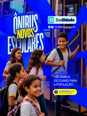  Prefeitura Ônibus Novos Escolares PSD Editável
