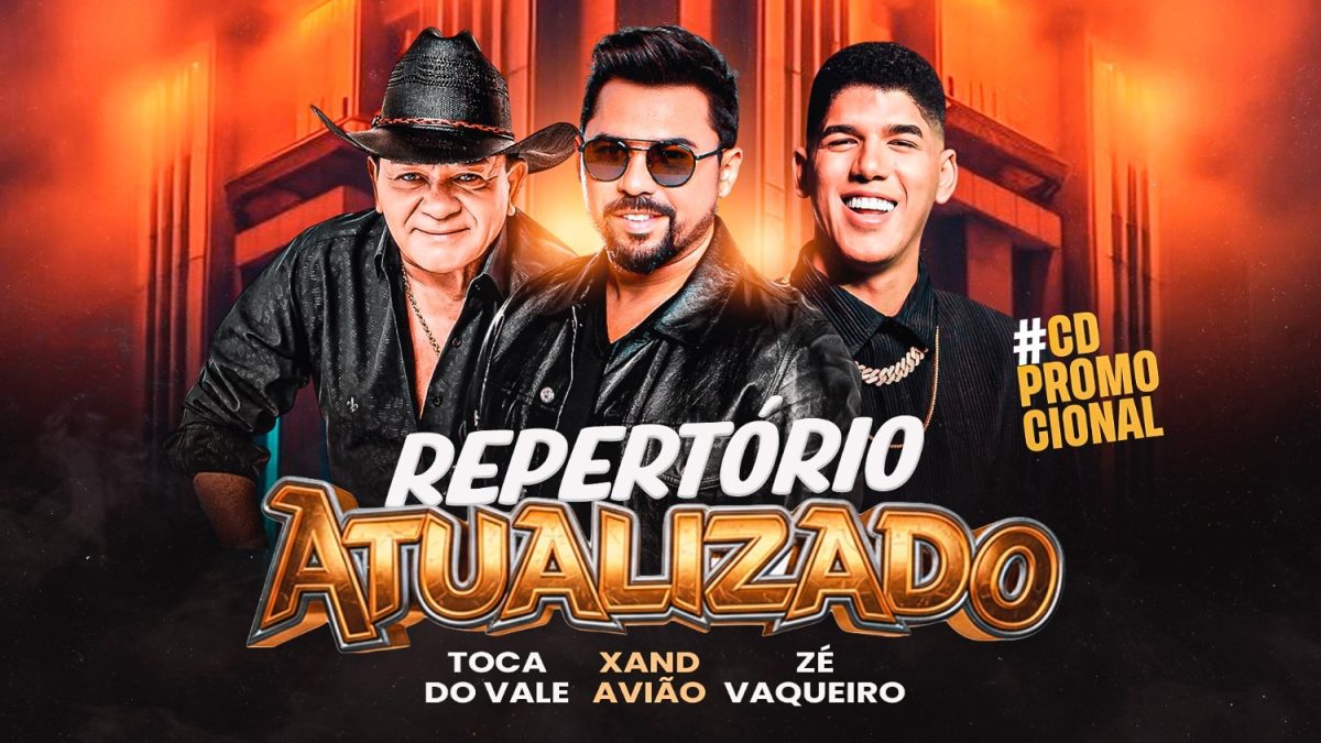 Repertório Atualizado CD Promocional Toca Xand Zé Vaqueiro PSD Editável