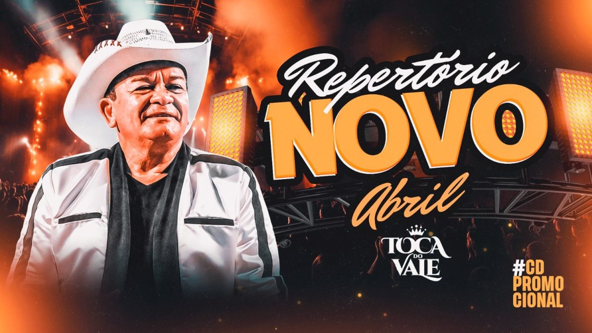 Repertório Novo Abril Toca do Vaile CD Promocional PSD Editável