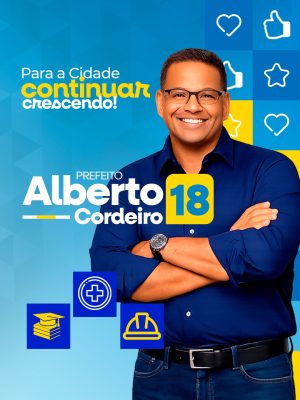 Campanha Eleitoral Alberto Cordeiro 18 Para a Cidade Crescendo PSD Editável