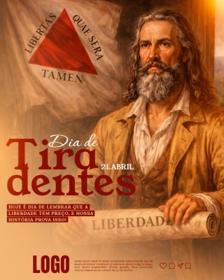 Dia de Tiradentes 21 de Abril História da Inconfidência PSD Editável