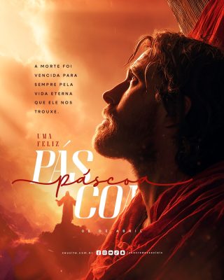 Uma Feliz Páscoa 05 de Abril PSD Editável