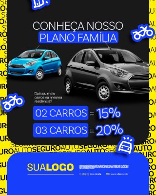 Seguro Conheça Nosso Plano Família PSD Editável