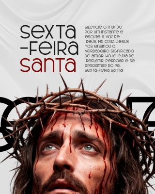 Sexta Feira Santa 03 de Abril Social Media PSD Editável