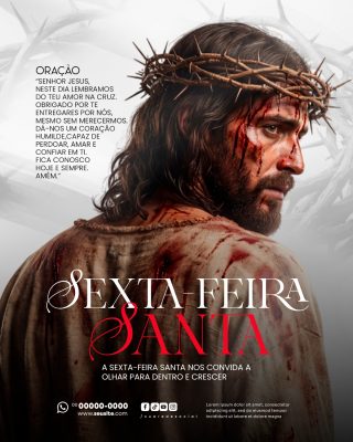 Sexta Feira Santa 03 de Abril Social Media PSD Editável