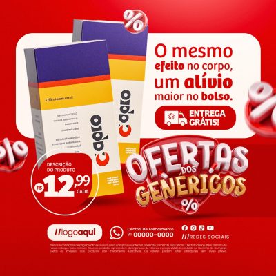 Ofertas dos Genéricos o Mesmo Efeito No Corpo PSD Editável