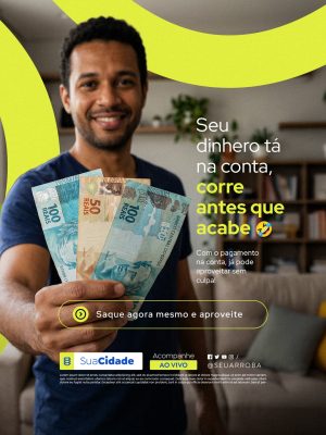 Pagamento Tá Na Conta Corre Antes Que Acabe PSD Editável