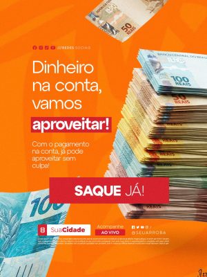 Pagamento Tá Na Conta Vamos Aproveitar Saque Já PSD Editável