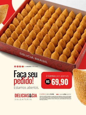 Salgateria Faça Seu Pedido Estamos Aberto PSD Editável