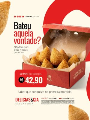 Salgateria Bateu Aquela Vontade Não Tem Erro PSD Editável