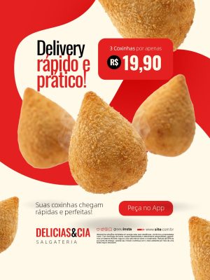 Salgateria Delivery Rápido e Prático PSD Editável