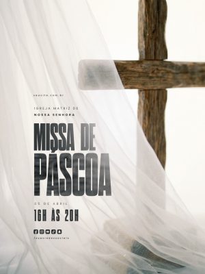 Missa de Páscoa 05 de Abril 16h às 20h PSD Editável