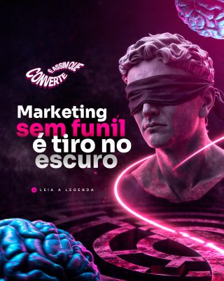 Marketing Sem Funil e Tiro no Escuro Design Moderno PSD Editável