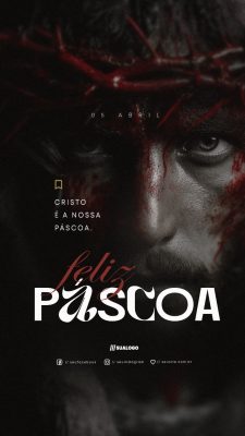 Story Feliz Páscoa 05 de Abril PSD Editável