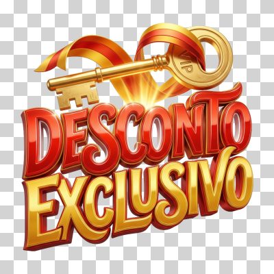 Desconto Exclusivo Chave VIP Oferta Especial Ouro PNG Transparente