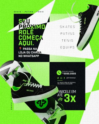 Loja Esportiva Seu Próximo Role Começa Aqui PSD Editável