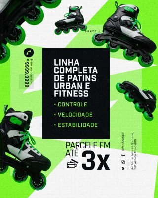 Loja Esportiva Linha Completa de Patins PSD Editável