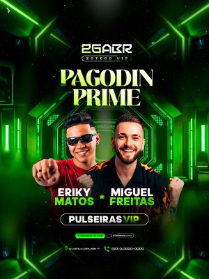 Flyer Próximos Shows Evento Pagodin Prime PSD Editável