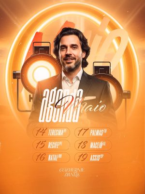 Flyer Gospel Agenda Maio Guilherme Dantas PSD Editável