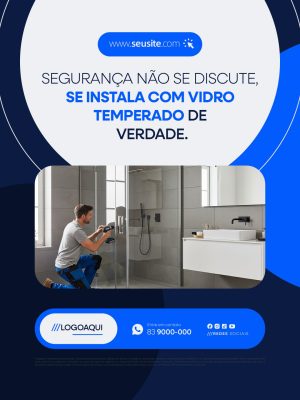 Vidraçaria Segurança Não se Discute PSD Editável