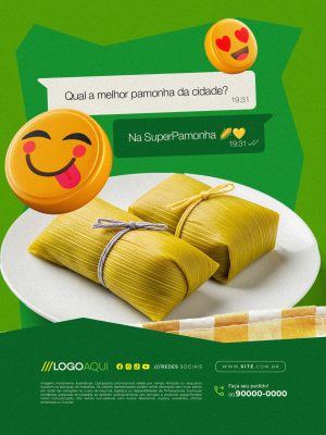 Pamonharia Qual a Melhor Pamonha da Cidade PSD Editável