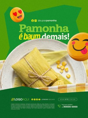 Pamonharia Pamonha é Baum demais PSD Editável