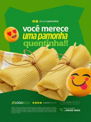 Pamonharia Você Merece Uma Pamonha Quentinha PSD Editável