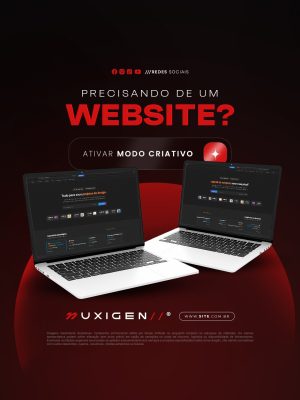 Precisando de Um Website Ativar Modo Criativo PSD Editável