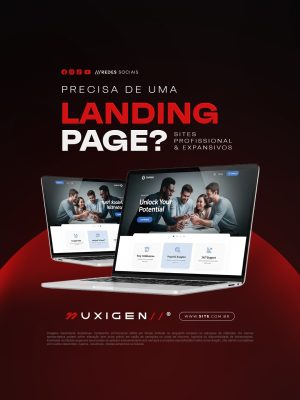 Website Presisa de Uma Landing Page Sites Profissional PSD Editável