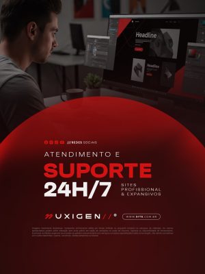 Website Atendimento e Suporte PSD Editável