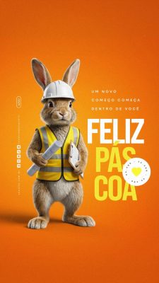 Story Feliz Páscoa 05 de Abril Engenharia PSD Editável