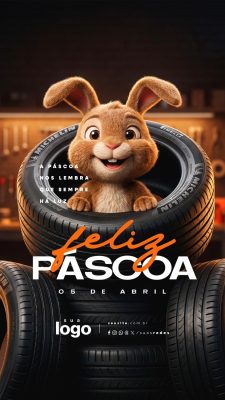 Story Feliz Páscoa 05 de Abril A Páscoa Nos Lembra PSD Editável