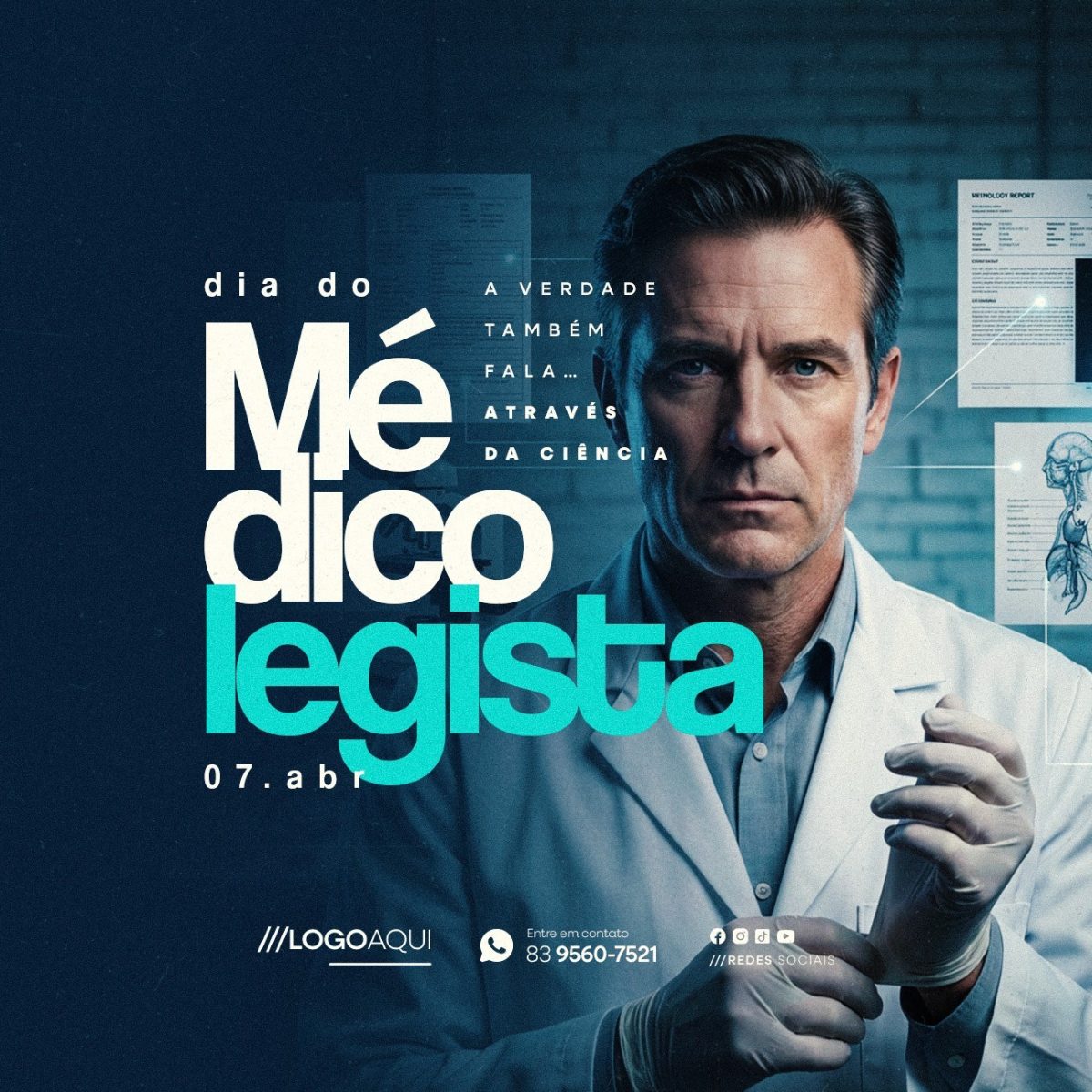 Dia do Médico Legista 07 de Abril PSD Editável