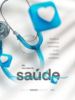  Dia Mundial da Saúde 07 de Abril PSD Editável