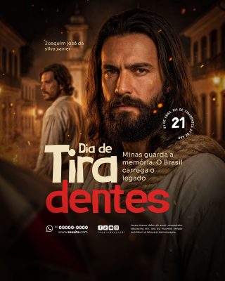 Tiradentes 21 de Abril Dia de Memória e Legado PSD Editável